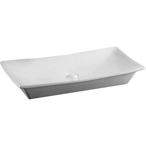 LAVABO DI APPOGGIO Mod LA24 Sanitari Ceramica LINPHA 80x39.5 Lavandino Bianco