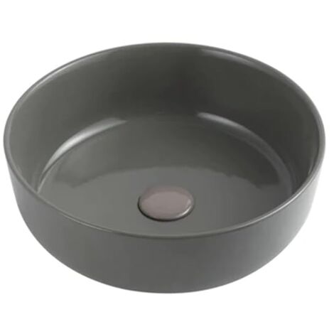LAVABO DI APPOGGIO SLIM Ceramica LINPHA Mod 01 DM 385 Lavandino Grigio Cemento