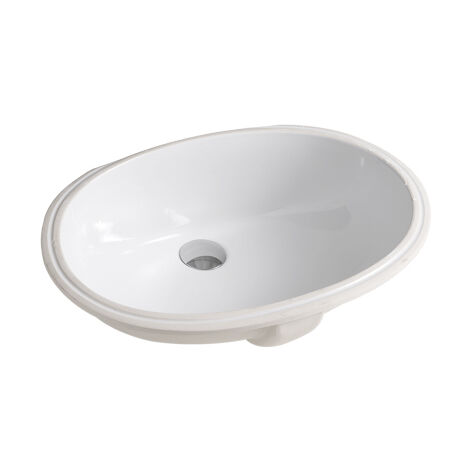 Lavabo Diana incasso sottopiano cm. 57x40 in ceramica bianco