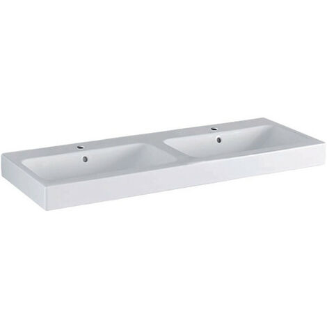 Lavabo double iCon 1200x485mm blanc KT