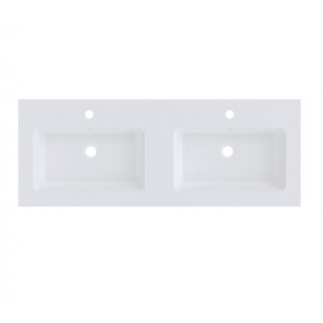 Lavabo Double SPRING DEW RIHO 120,5x46 x1,5 cm en marbre