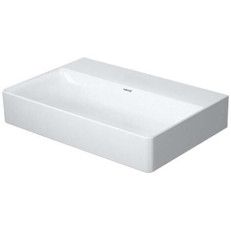 Lavabo DuraSquare Compact de Duravit, 60x40 cm, sin agujero para