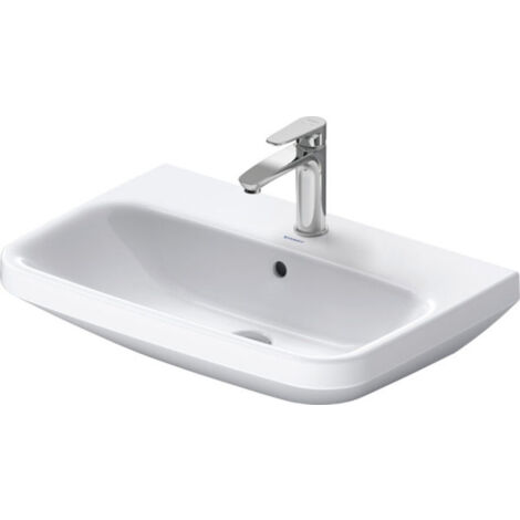 Lavabo DuraStyle 65cm de Duravit con rebosadero, con bancada de