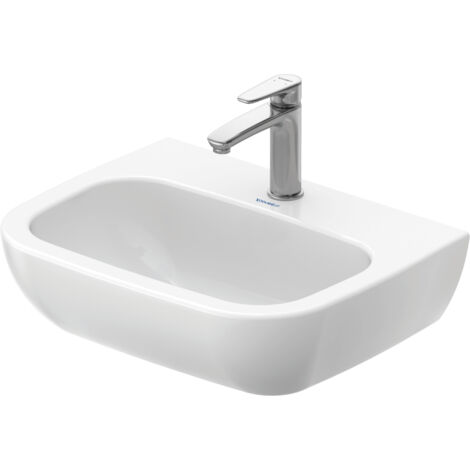 Lavabo Duravit D-Code, con agujero para grifo, sin rebosadero,