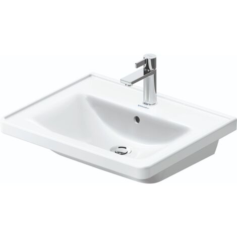Lavabo Duravit D-Neo, 600x480mm, 1 agujero para grifo, con