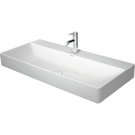 Lavabo Duravit para muebles DuraStyle 100cm con rebosadero, con banco para  grifo, 1 agujero para grifo