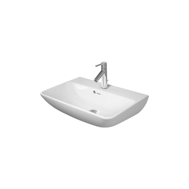 

Lavabo Duravit ME by Starck Wash Compact 60x40cm, 1 agujero para grifo, con rebosadero, con banco para grifo,, color: Blanco - 2343600000