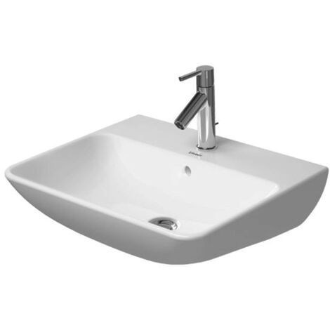 Lavabo Duravit ME de Starck Wash con rebosadero, con banco para