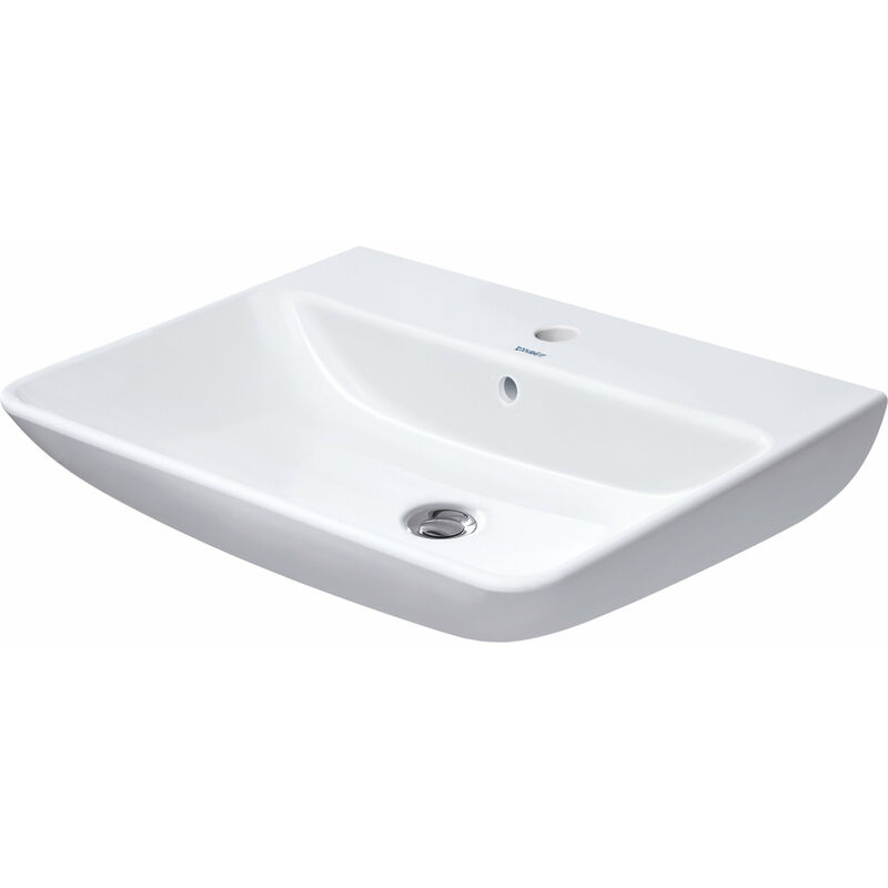 

Lavabo Duravit ME de Starck Wash con rebosadero, con banco para grifos, 1 agujero para grifos, 650 mm, color: Blanco - 2335650000