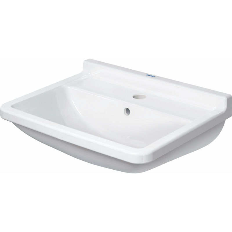 

Lavabo Duravit Starck 3 60cm, 1 agujero para grifo, color: Blanco - 0300600000