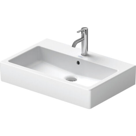 Lavabo Duravit Vero 700mm, poli avec trop-plein, avec banc à trou