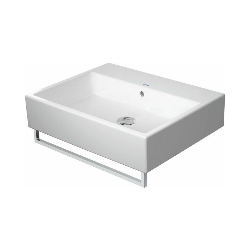 

Duravit Ag - Lavabo Duravit Vero Air Wash 60x47cm, con rebosadero, con banco con agujero para grifo, sin agujero para grifo, pulido, color: Blanco