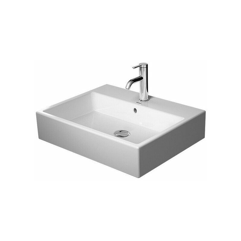 

VERO AIR lavabo con rebosadero plataforma geschl 600x470mm 3 orificios para grifería blanco - Duravit