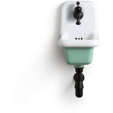 Lavabo École en Céramique émaillée - 26 cm True Colors - Vert d'Eau (Verde Acqua)
