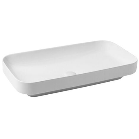 Lavabo Elegance semincasso/appoggio 90x40 senza foro in ceramica