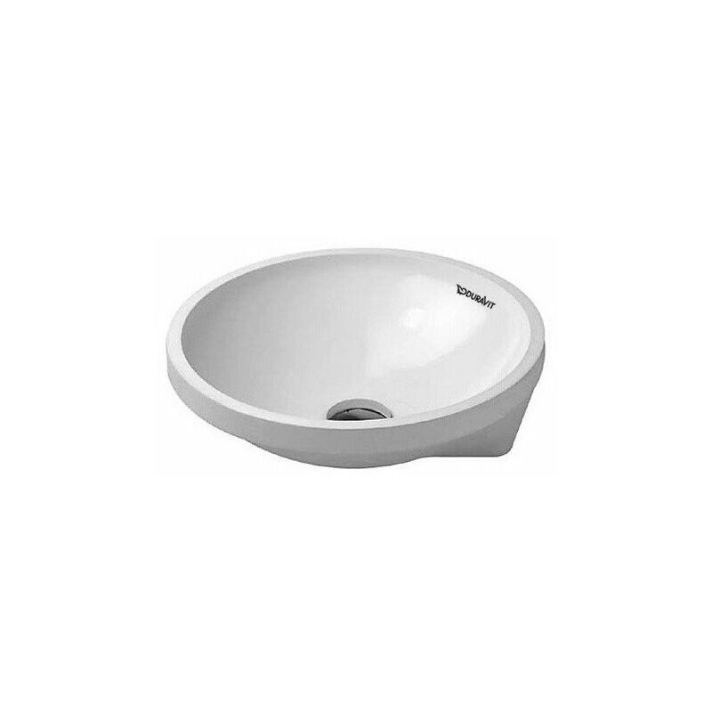 

Lavabo empotrado DURAVIT ARCHITEC sin plataforma para grifo rebosadero d : 400 sin orificio para grifería blanco