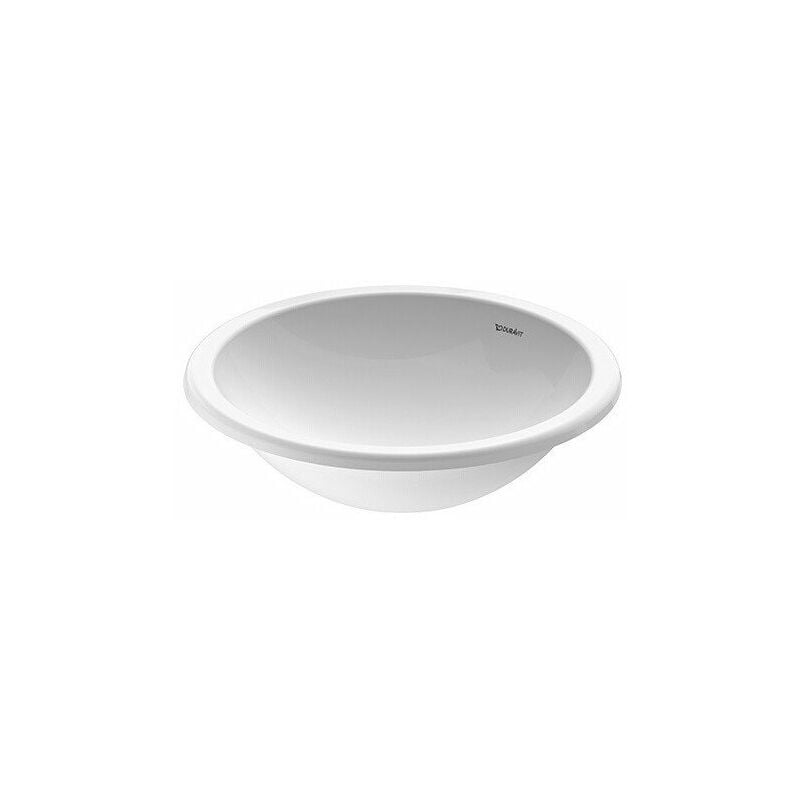 

DURAVIT ARCHITEC lavabo encastrable sin rebosadero d : 450mm sin orificio para grifería blanco