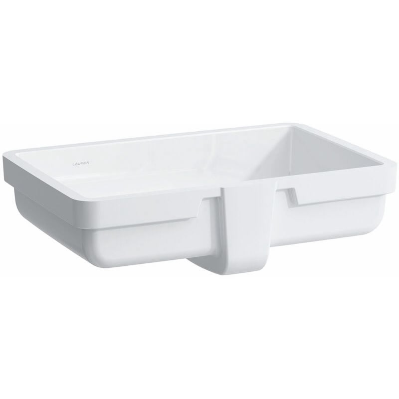 

Lavabo empotrado Living City desde abajo, con rebosadero, parte inferior lijada, 490x310, blanco - H8124310001091 - Laufen