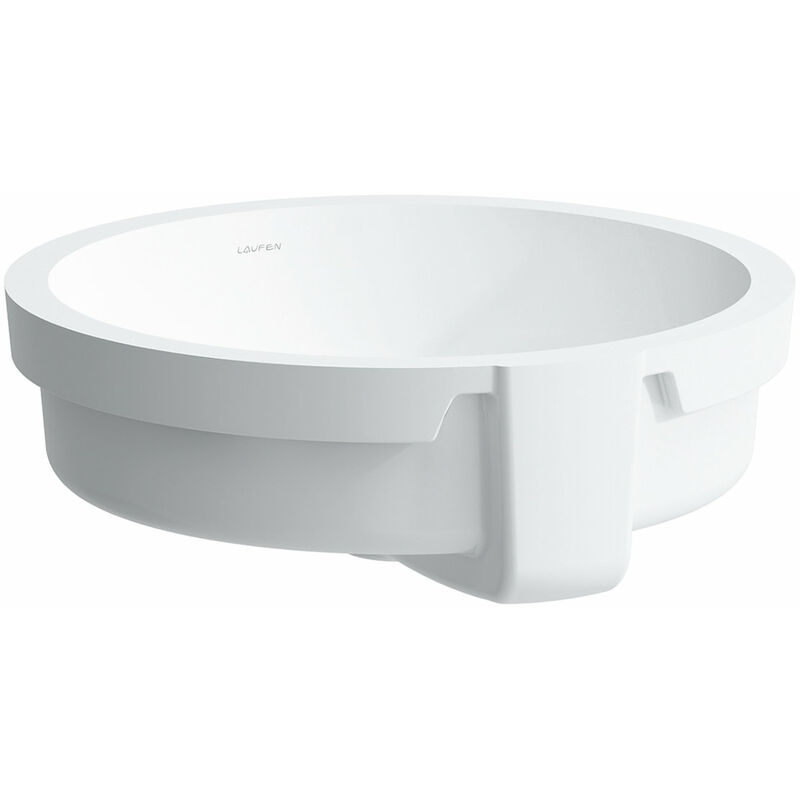 

Lavabo empotrado Living City desde abajo, con rebosadero, sin grifo, 450x455, blanco - H8134390001091 - Laufen