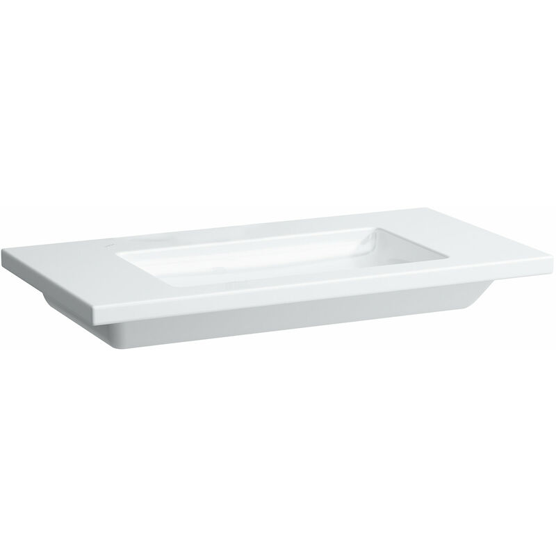 

Lavabo empotrado Living Square, de pared, sin grifo, con rebosadero, 900x480, blanco - H8164340001091 - Laufen