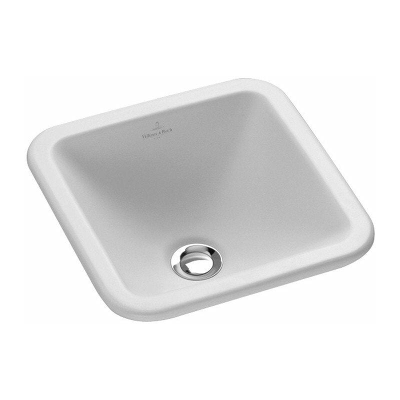 

Villeroy&boch - Loop & Friends, Lavabos sobre encimera, 405 x 405 mm, Rectangular, pared exterior esmaltada, sin plataforma para grifería, con