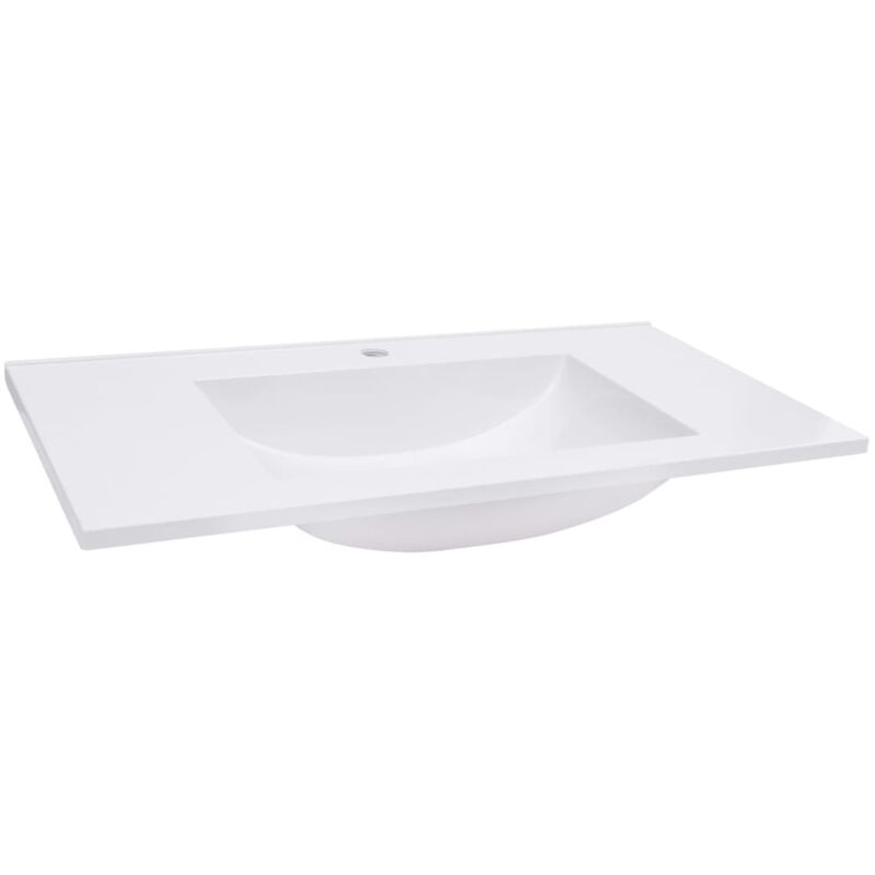 

Vidaxl - Lavabo empotrado SMC blanco 750x460x130 mm - Blanco