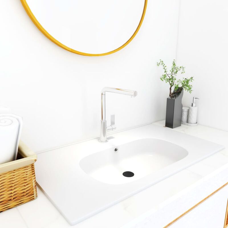 

Lavabo empotrado SMC blanco 900x460x105 mm - Blanco