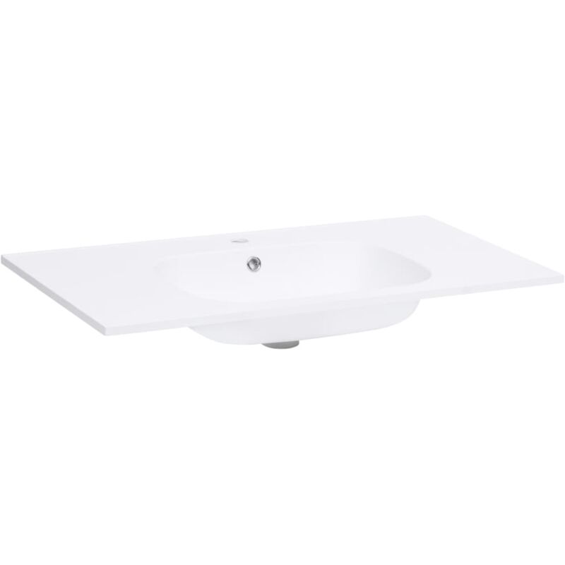 

vidaXL Lavabo empotrado SMC blanco 900x460x105 mm - Blanco