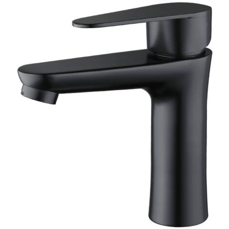 Lavabo en acier inoxydable robinet monotrou salle de bain robinet de bassin chaud et froid