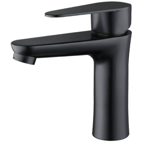 Lavabo en acier inoxydable robinet monotrou salle de bain robinet de bassin chaud et froid