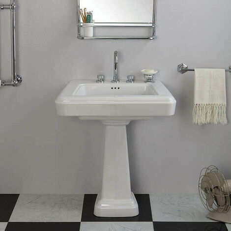 Lavabo en  cerámica 75 cm Fifities