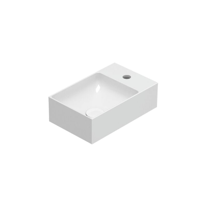 Ceramica Globo - Lavabo en céramique 40x25 cm Globo t-edge B6R40BI Blanc - Céramique