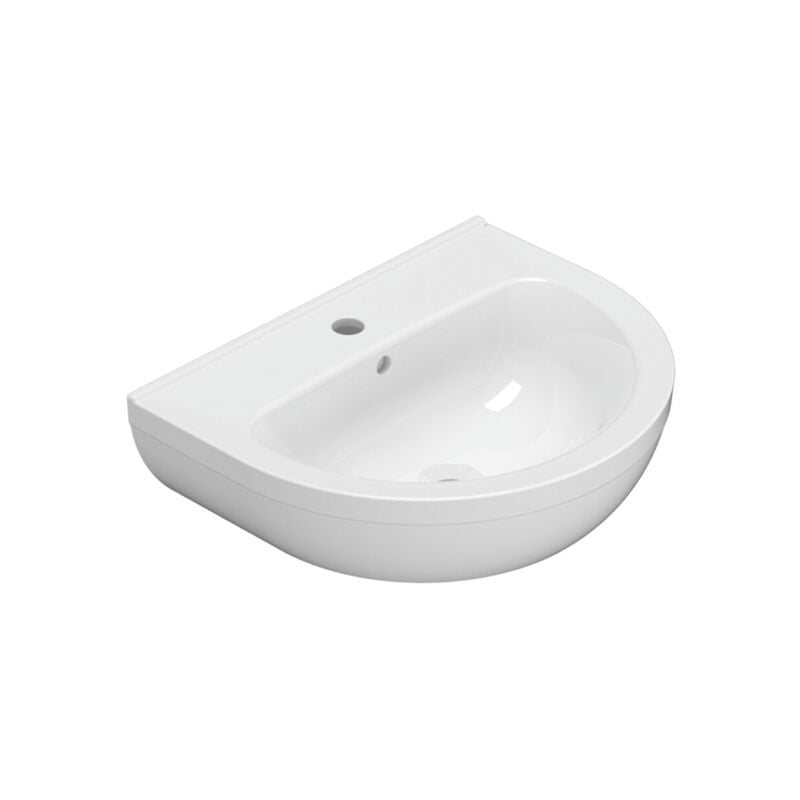 Lavabo en céramique 55x45 cm Globo Grace GRN55BI Blanc - Céramique - Standard
