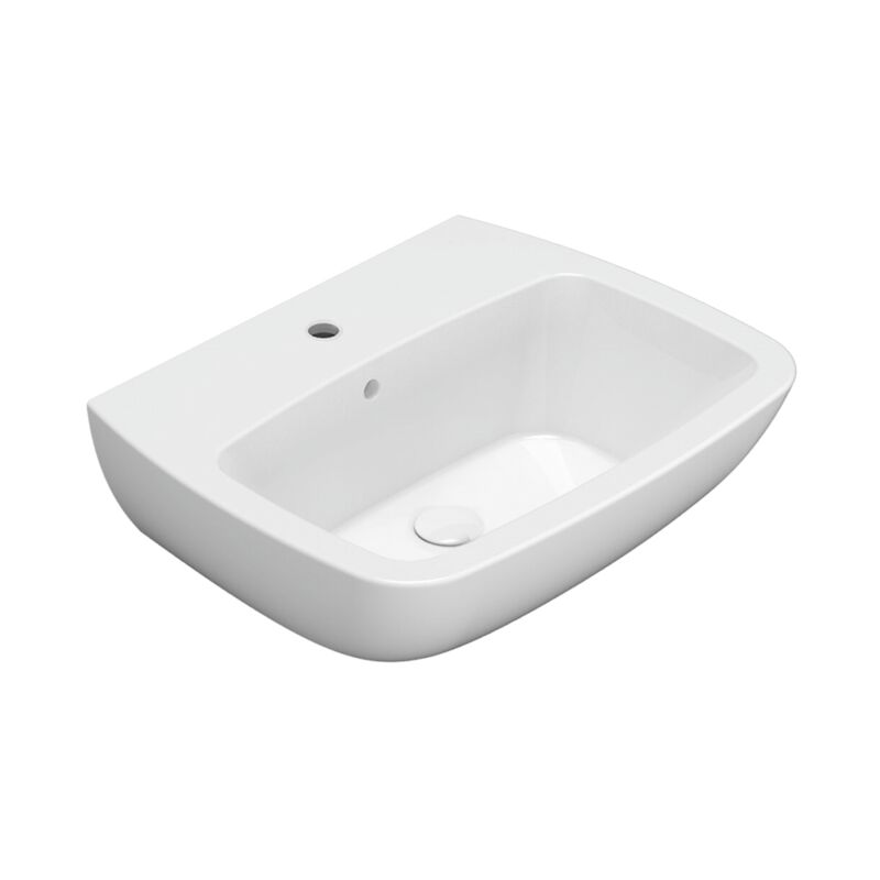 Ceramica Globo - Lavabo en céramique 61x48 cm Globo Daily DA060BI Blanc - Céramique - Standard