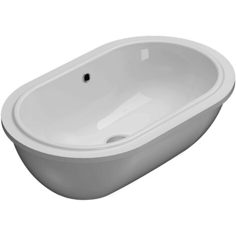 Lavabo en céramique à encastrer 60x37 cm Globo Forty3 SC043BI  Blanc - Céramique