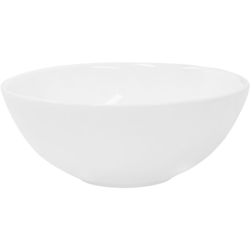 Luxebath - ML-Design Lavabo en Céramique Blanc Brillant, ø 28x11,6 cm, Ronde Design, Vasque à Poser Moderne, Élégante, Lavabo de Comptoir avec Trou