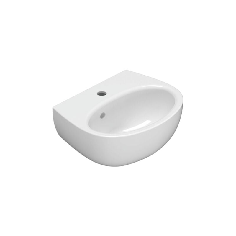 Ceramica Globo - Lavabo suspendu en céramique 45x36 cm Globo Grace GR045BI Blanc - Céramique