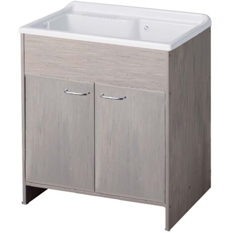 Lavabo en PVC en KIT 80X50 pour Intérieur/Extérieur chêne