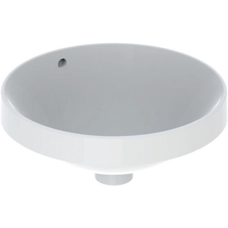 Lavabo encastrado VariForm de Geberit, redondo, 400 mm, sin