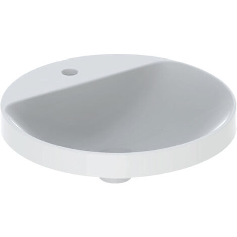 Lavabo encastrado VariForm de Geberit, redondo, 480mm, con