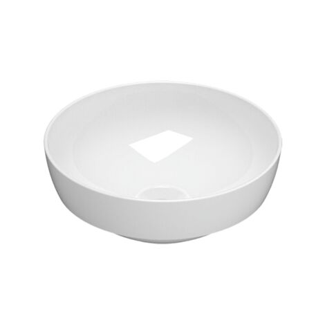Lavabo encastré en céramique Ø37 cm Globo T-EDGE B6T38BI  Blanc - Céramique