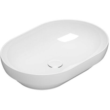 Lavabo encastré en céramique 60x41 cm Globo T-EDGE B6O61BI  Blanc - Céramique