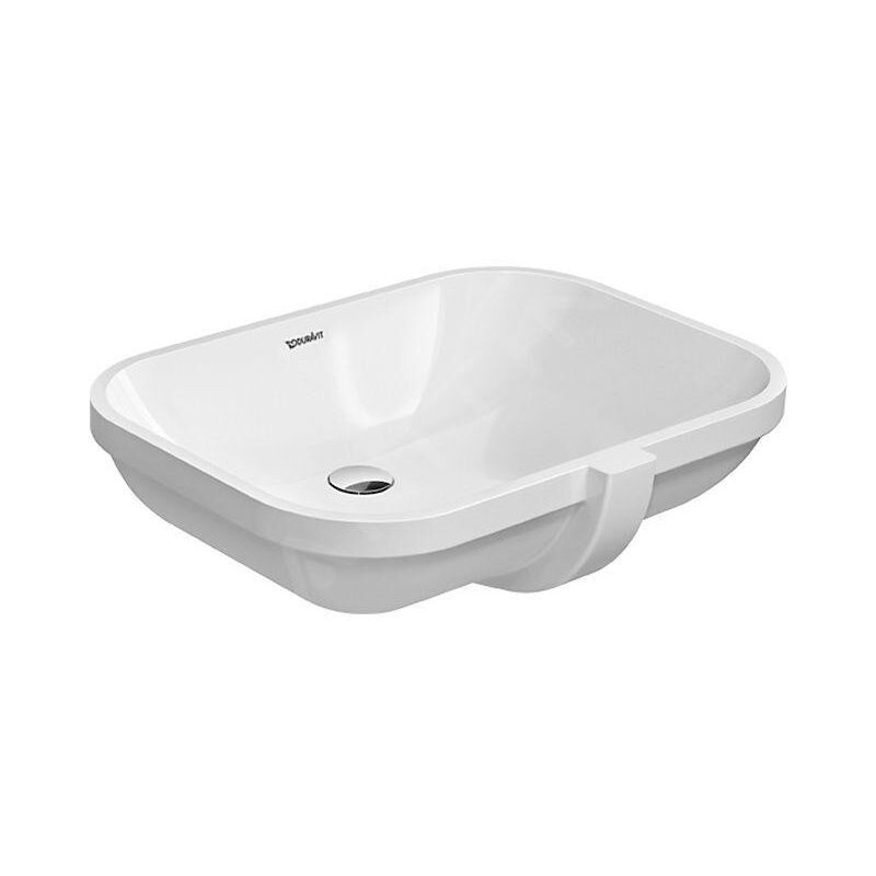 Duravit - D-Code lavabo encastré, sans trou pour robinet, avec