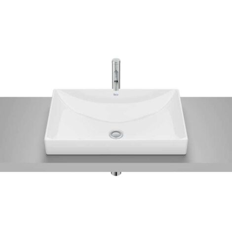 LAVABO ENCIMERA ONA 600X450 SIN ORIFICIO PARA GRIFERÍA BLANCO