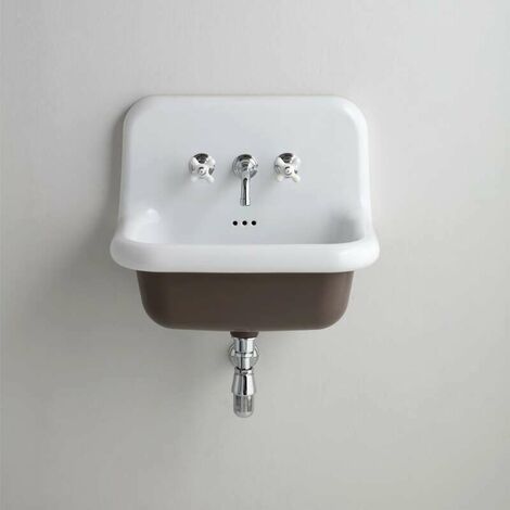 Lavabo   escolar de cerámica 60 cm - True Colors - Marrón
