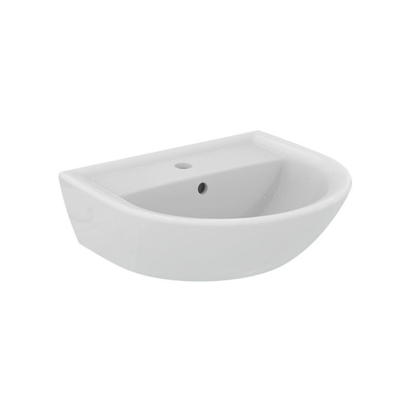 Ideal Standard - Lavabo 55x46 cm en céramique blanc brillant Eurovit - Senza colonna