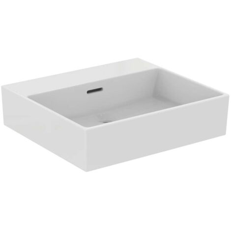Lavabo EXTRA 500x450x150mm bianco senza foro rubinetto, con troppopieno IDEAL STANDARD