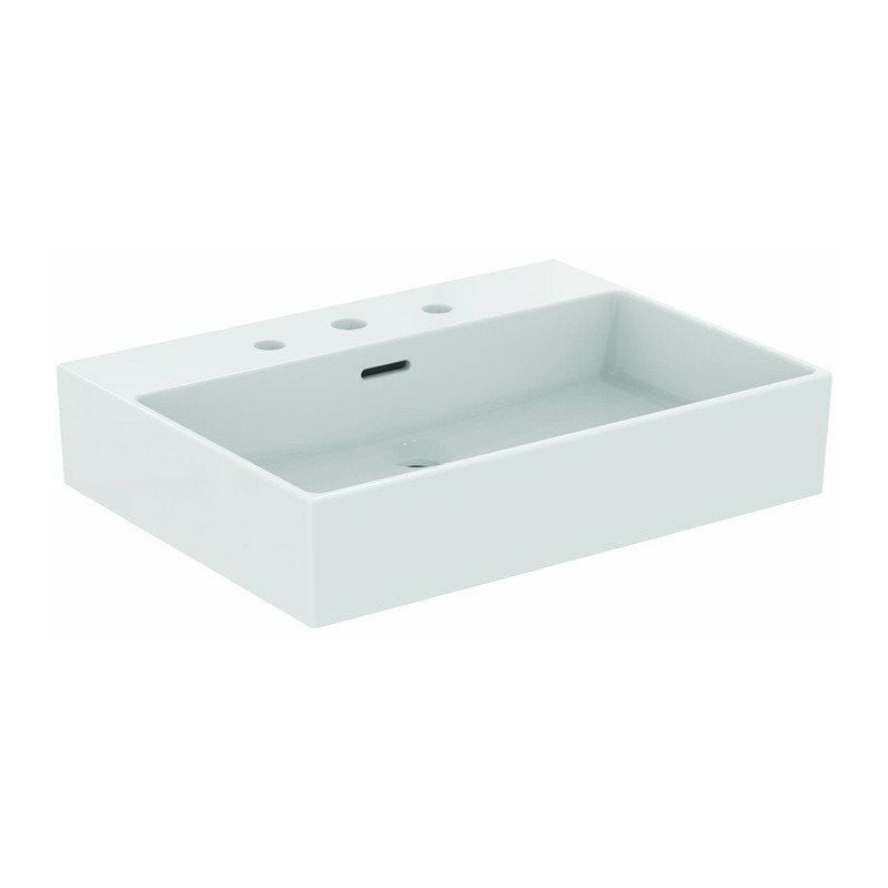 

Lavabo EXTRA 600x450x150mm, lijado blanco con Plus 3 orificios para grifería, con rebosadero STANDARD - Ideal