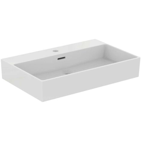 Lavabo EXTRA 700x450x150mm bianco monoforo, con troppopieno IDEAL STANDARD