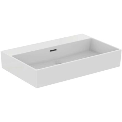 Lavabo EXTRA 700x450x150mm bianco senza foro rubinetto, con troppopieno IDEAL STANDARD